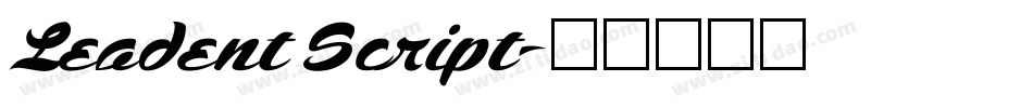Leadent Script字体转换